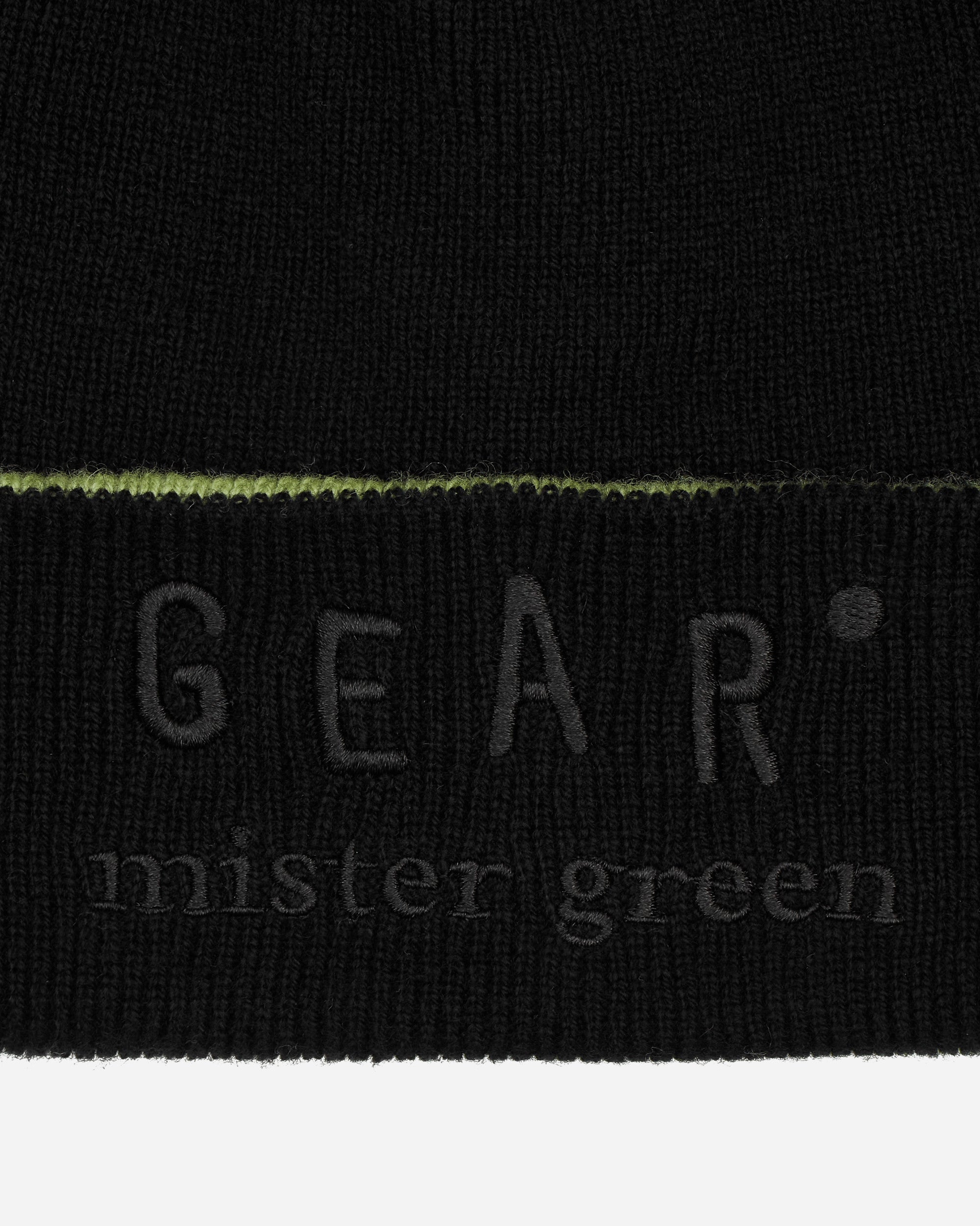 Mister Green Cashmere Gear Black/Olive Hats Beanies MGCASHMERECAP 001