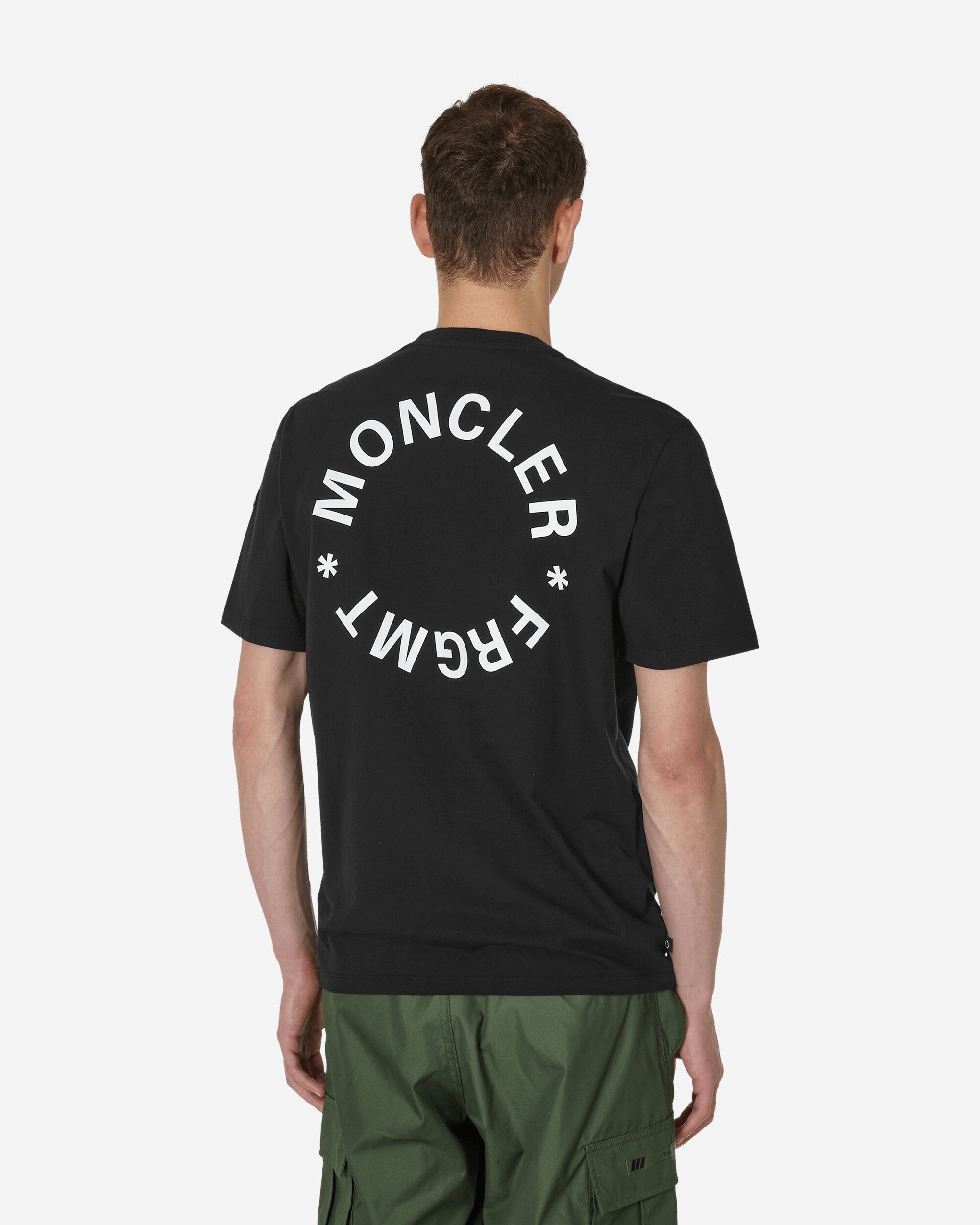 Moncler Genius T-Shirt X Fragment Black T-Shirts Shortsleeve 8C00002M3265 999