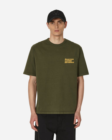 Moncler Genius T-Shirt X Salehe Bembury Green T-Shirts Shortsleeve 8C00001M3236 833
