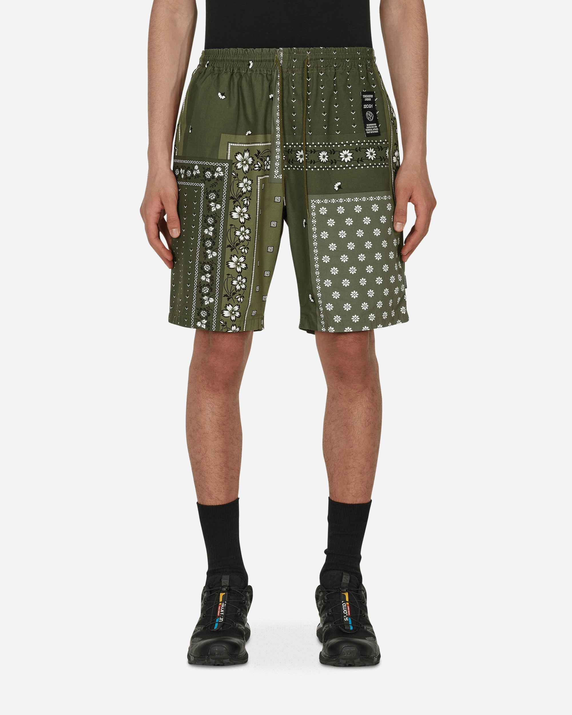 Neighborhood Bandana Chopped / C-St Olive Drab Pants Trousers 221UTNH-PTM02 OD