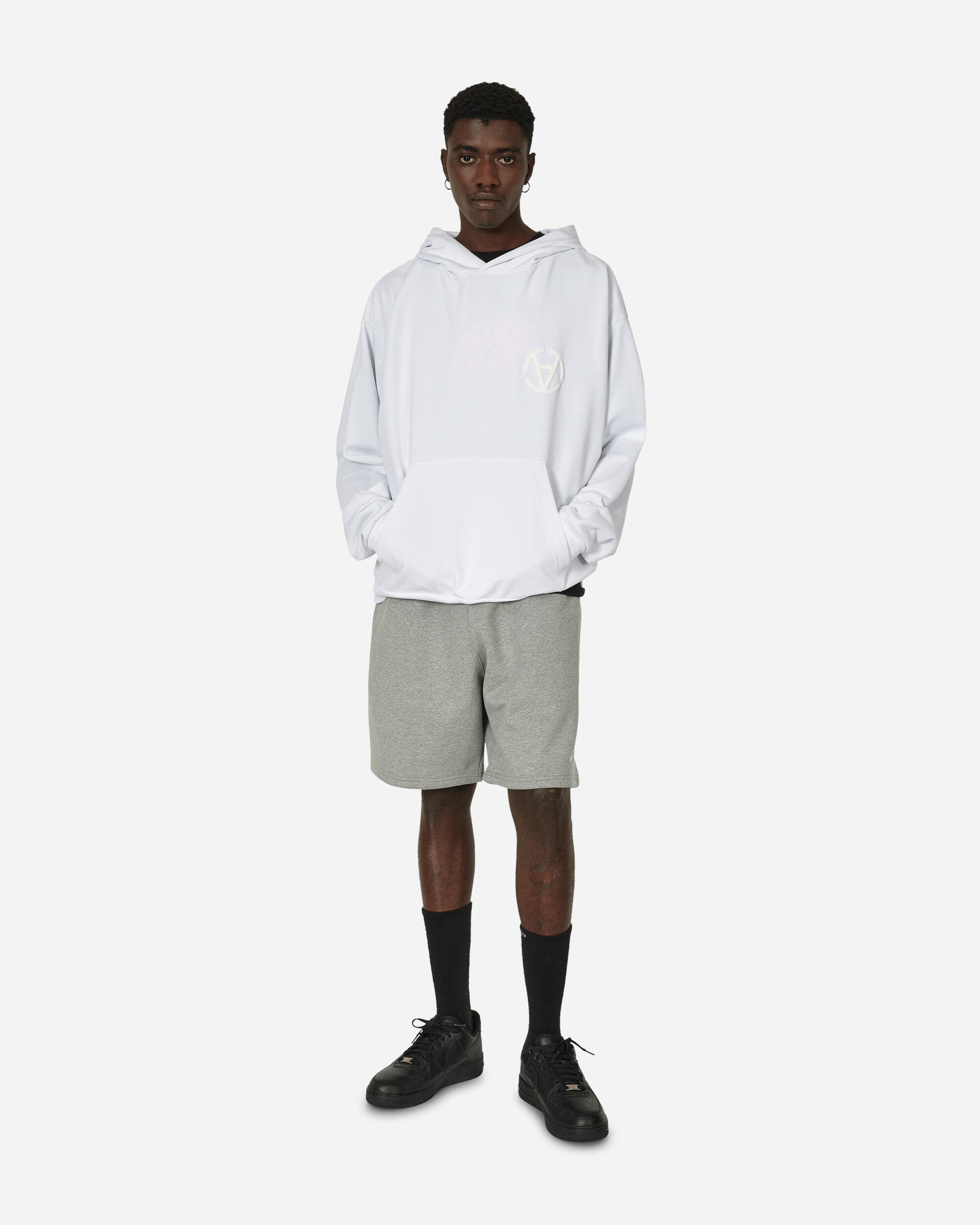 Solo Swoosh Fleece Shorts Dark Grey Heather
