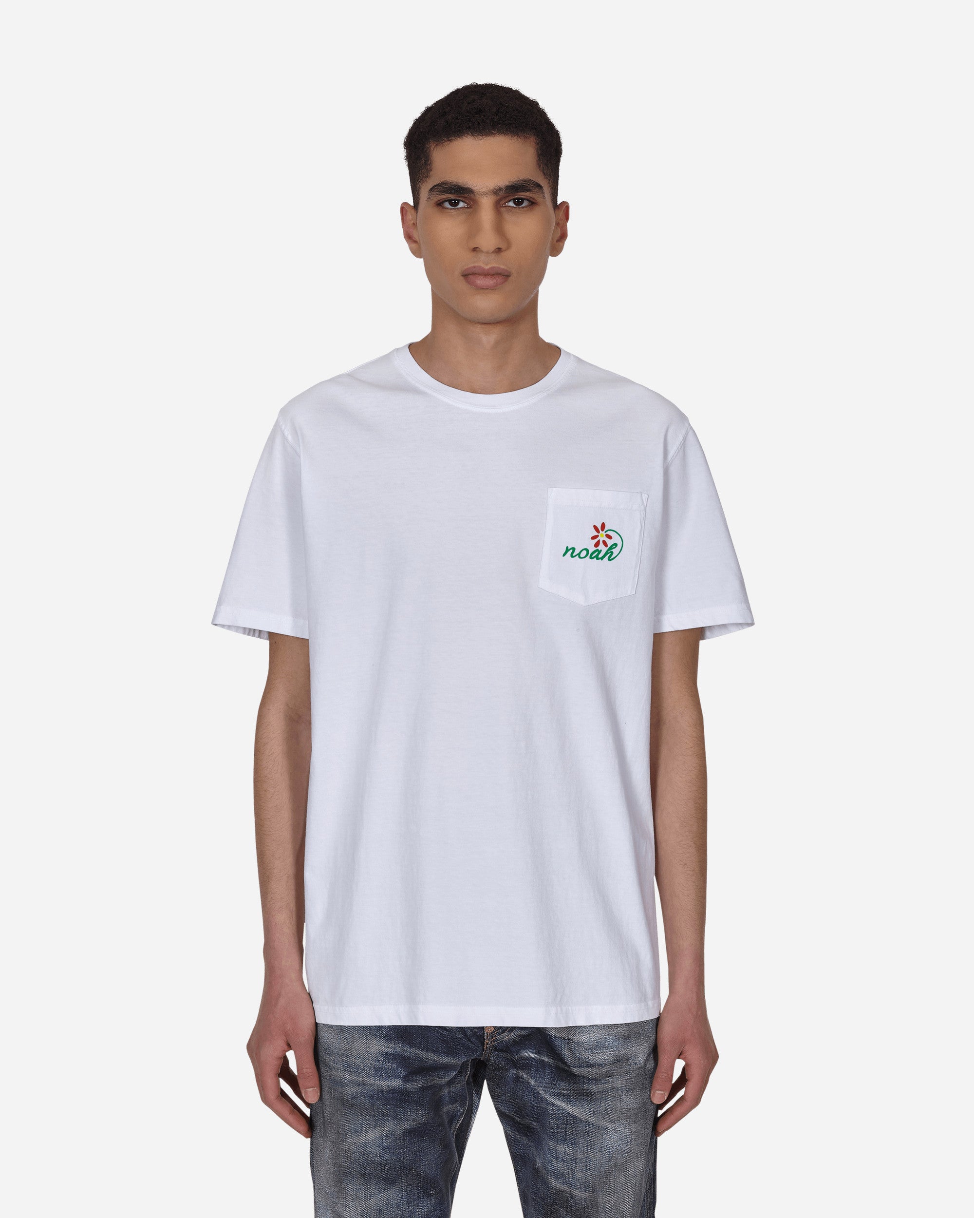 Noah Florist Pocket Tee White T-Shirts Shortsleeve PT007SS22 WHT