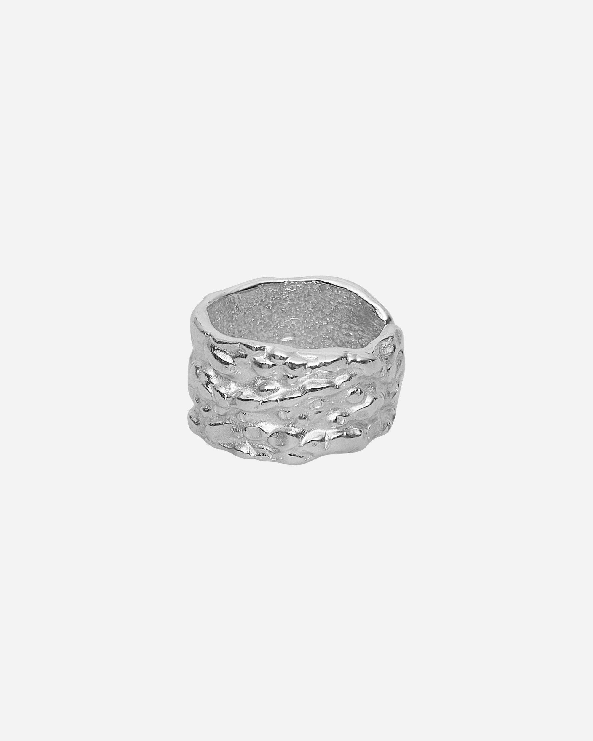 Avocado / Lava Ring Silver