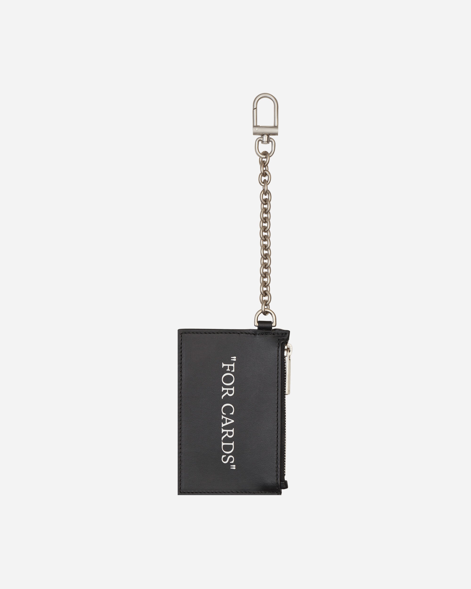 Quote Bookish Key Ring Card Case Black