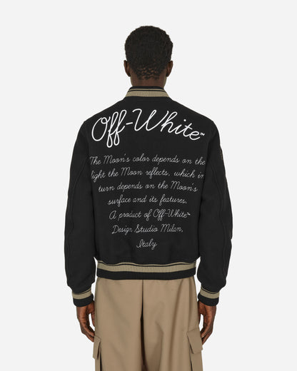 Off-White Moon Phase Vars Bomber Black/White Coats and Jackets Bomber Jackets OMEH053F23FAB0021 1001