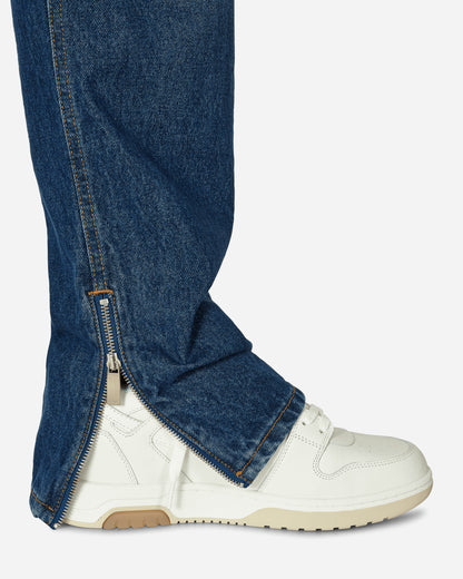 Off-White Arr Tab Zip Det Skate Jeans Medium Blue Pants Denim OMYA177F23DEN0024 4400