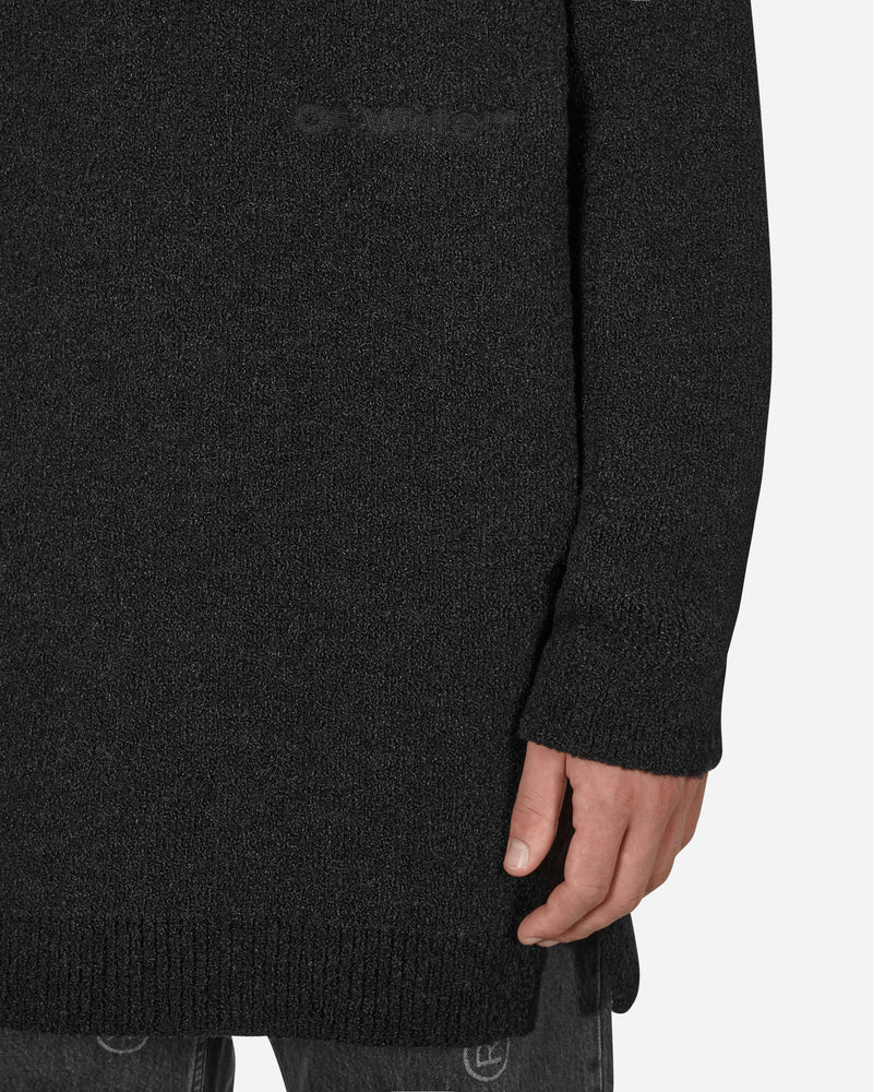 Off-White Micro Boucle Knit Turtleneck Black Black Knitwears Sweaters OMHF039F22KNI001 1010