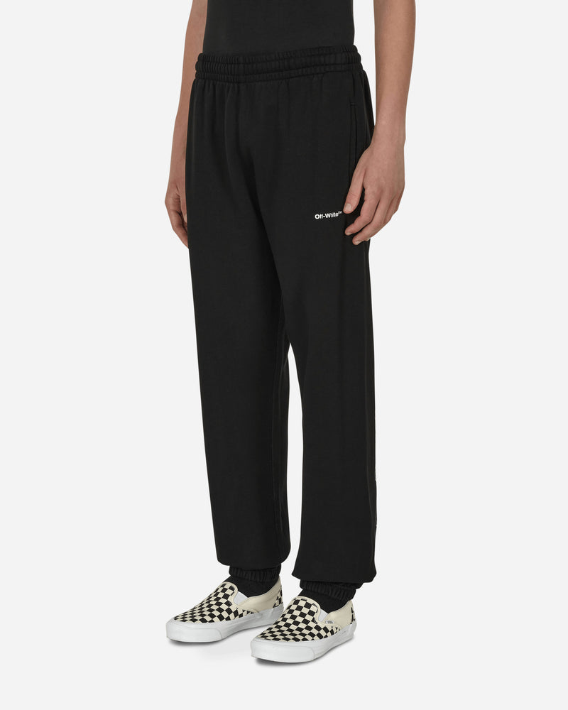 Off-White Wave Outl Diag Slim Sweatpant Black White Knitwears Sweaters OMCH029F22FLE008 1001