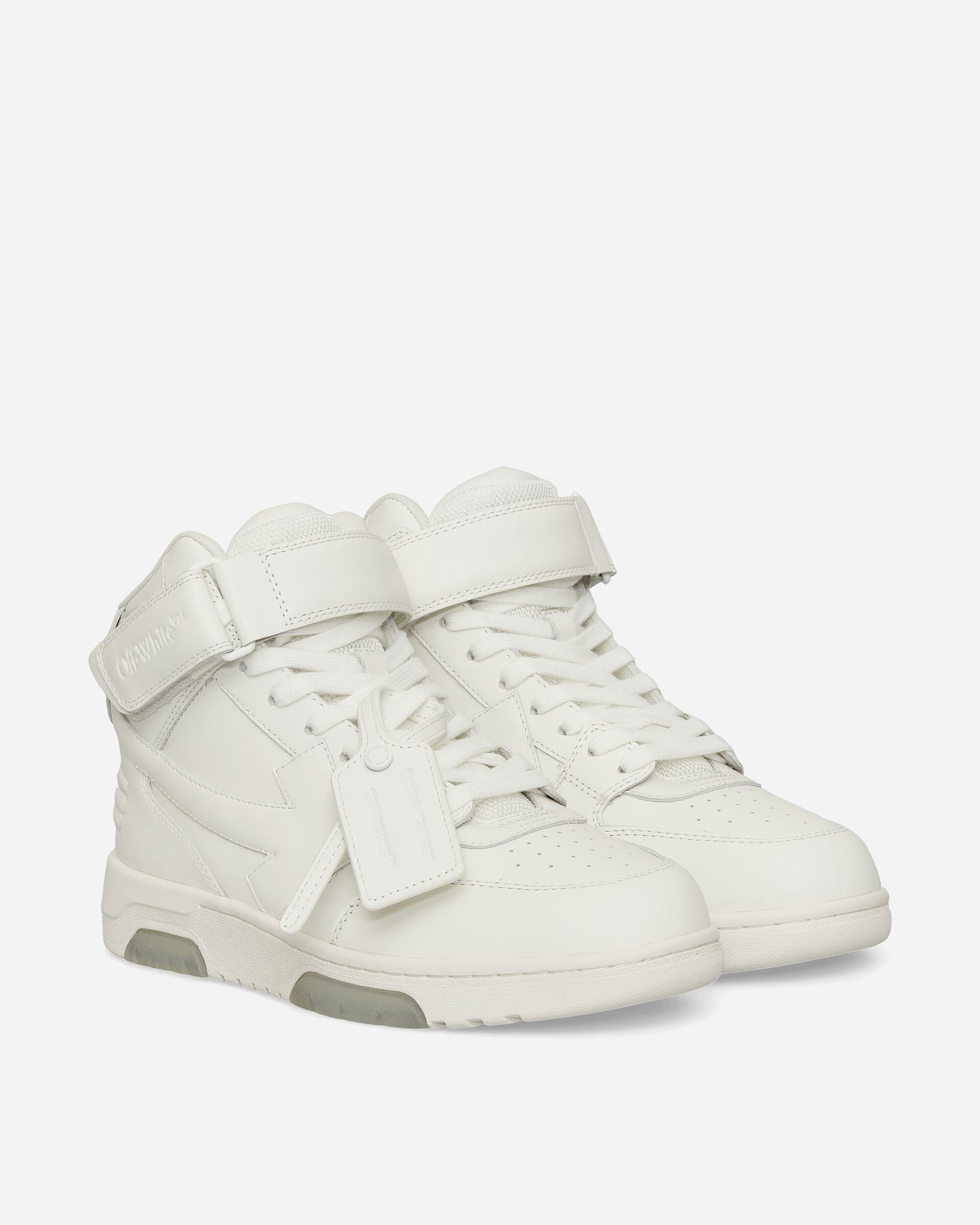 Off-White Out Of Office Mid Top Lea White White White/White Sneakers Mid OMIA259C99LEA0020101 1