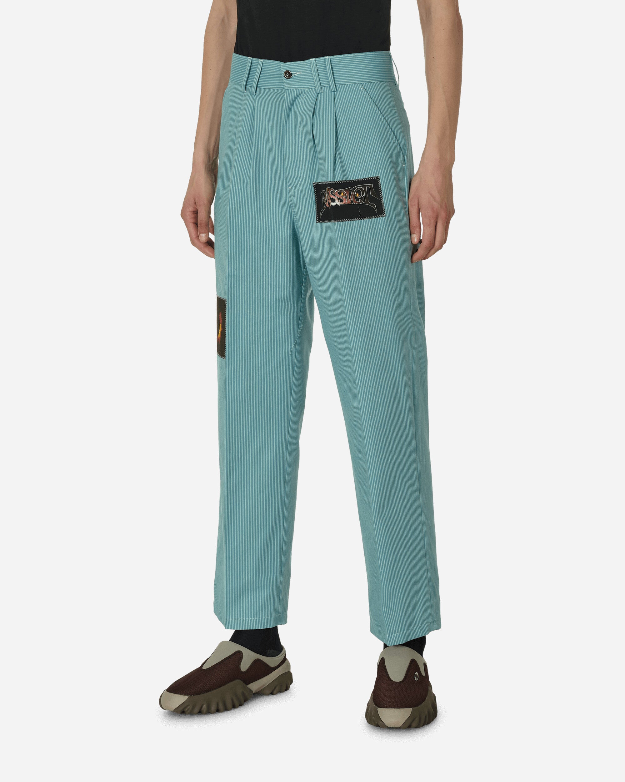 Paccbet Men Space Trousers Woven Teal Pants Trousers PACC12P006 2