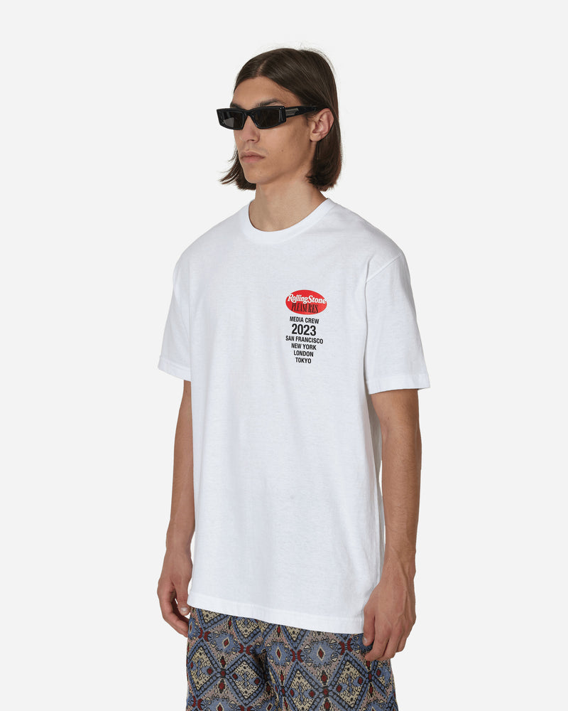 Pleasures Rolling Stone T-Shirt White T-Shirts Shortsleeve P23SU056 WHITE