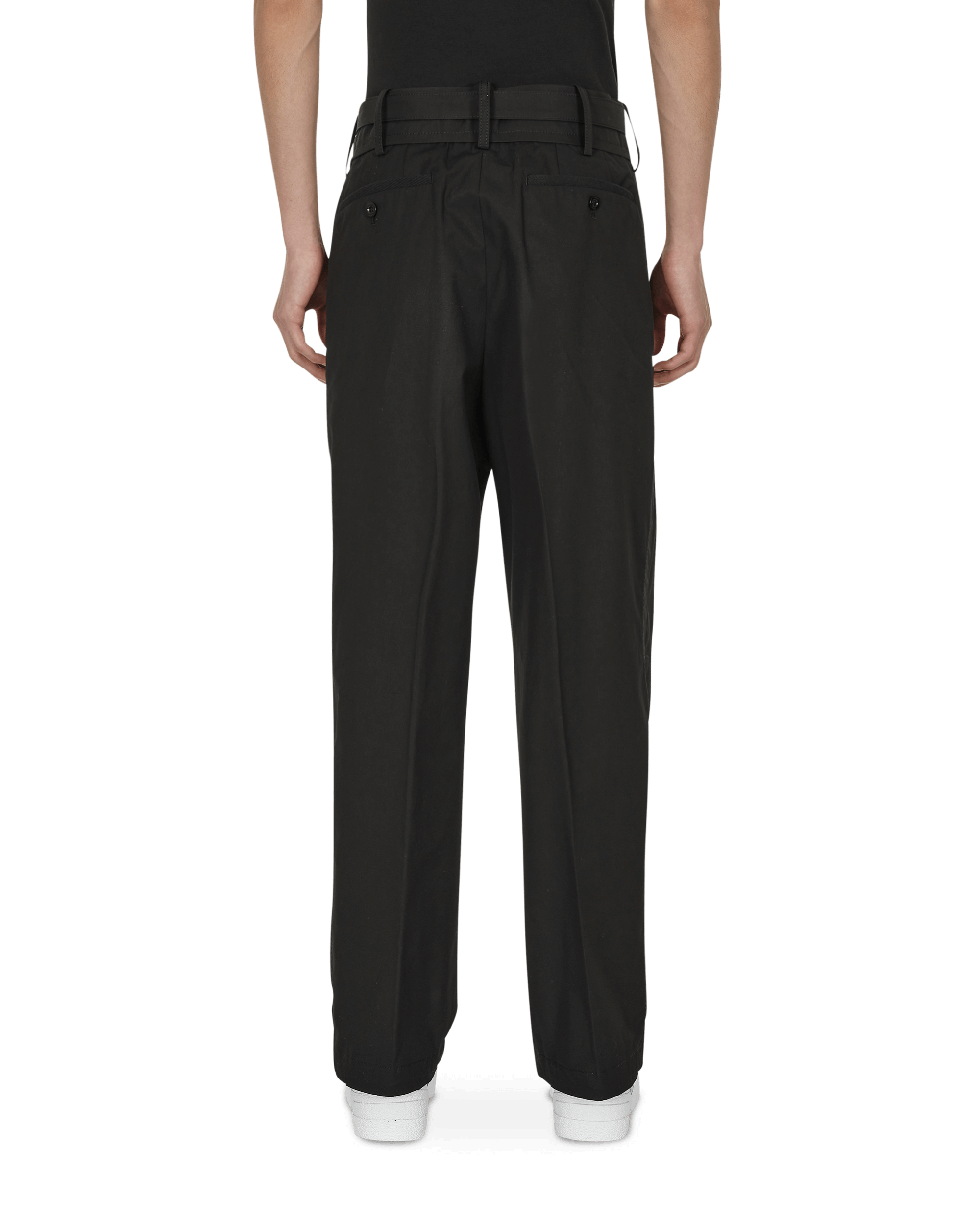 Sacai Cotton Weather Mix Pants Black Pants Trousers 22-02680M 001