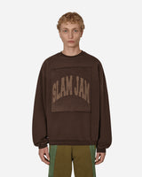 Slam Jam Boxy Crewneck Brown Sweatshirts Crewneck SBM0018FA10 BRW0001