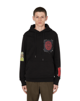 Slam Jam CCCP FEDELI ALLA LINEA - HOODED SWEATSHIRT WITH PATCHES BLACK Sweatshirts Hooded SJAUSW01JY02 BLK001