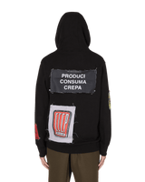 Slam Jam CCCP FEDELI ALLA LINEA - HOODED SWEATSHIRT WITH PATCHES BLACK Sweatshirts Hooded SJAUSW01JY02 BLK001