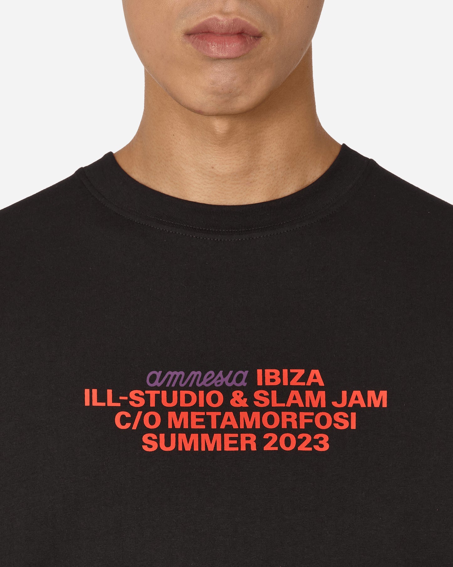 Slam Jam Tee Slam Jam Amnesia Black T-Shirts Shortsleeve BBMW029JY25 BLK0001