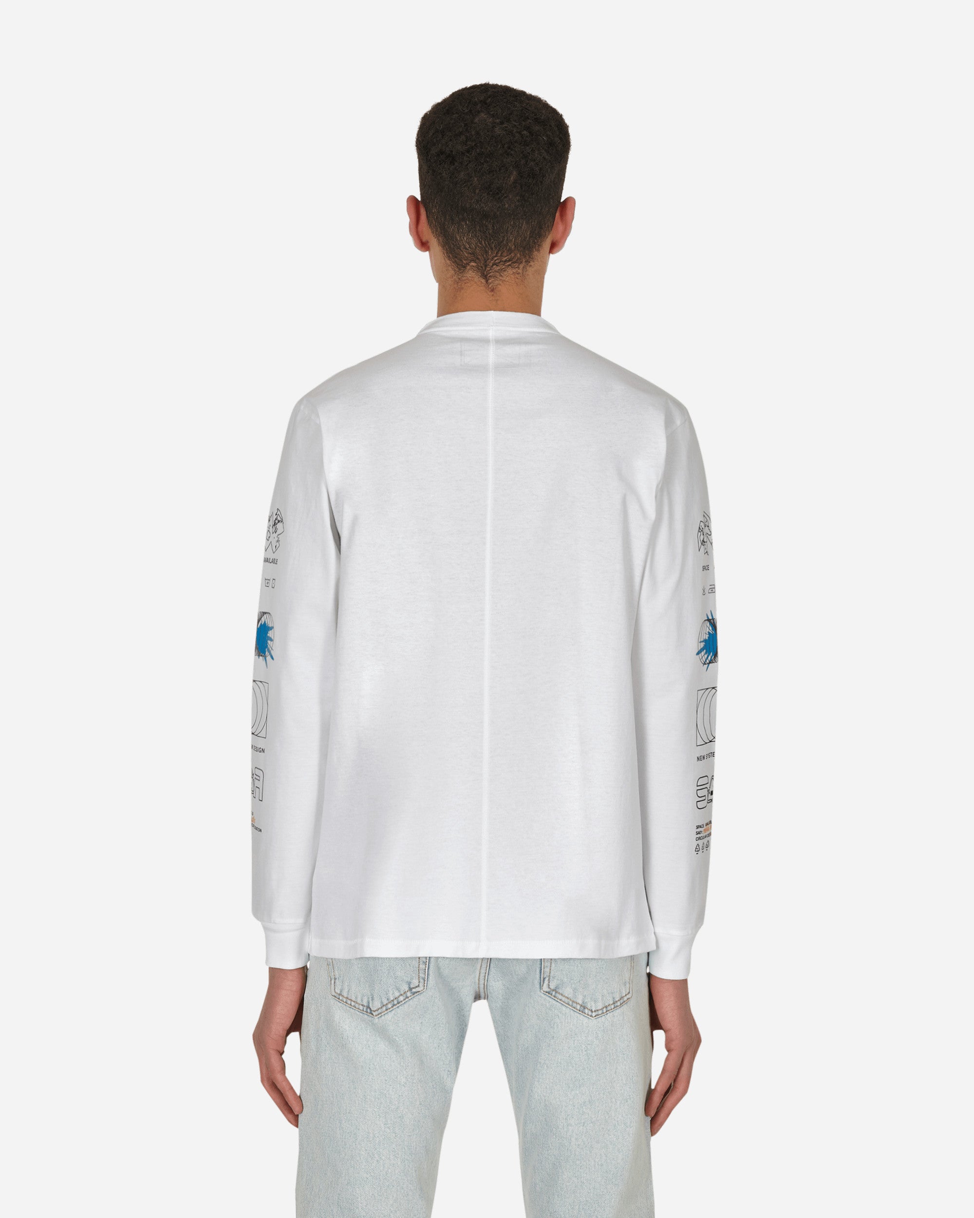 Space Available Oneness White T-Shirts Longsleeve SA-OT002-WHT WHITE