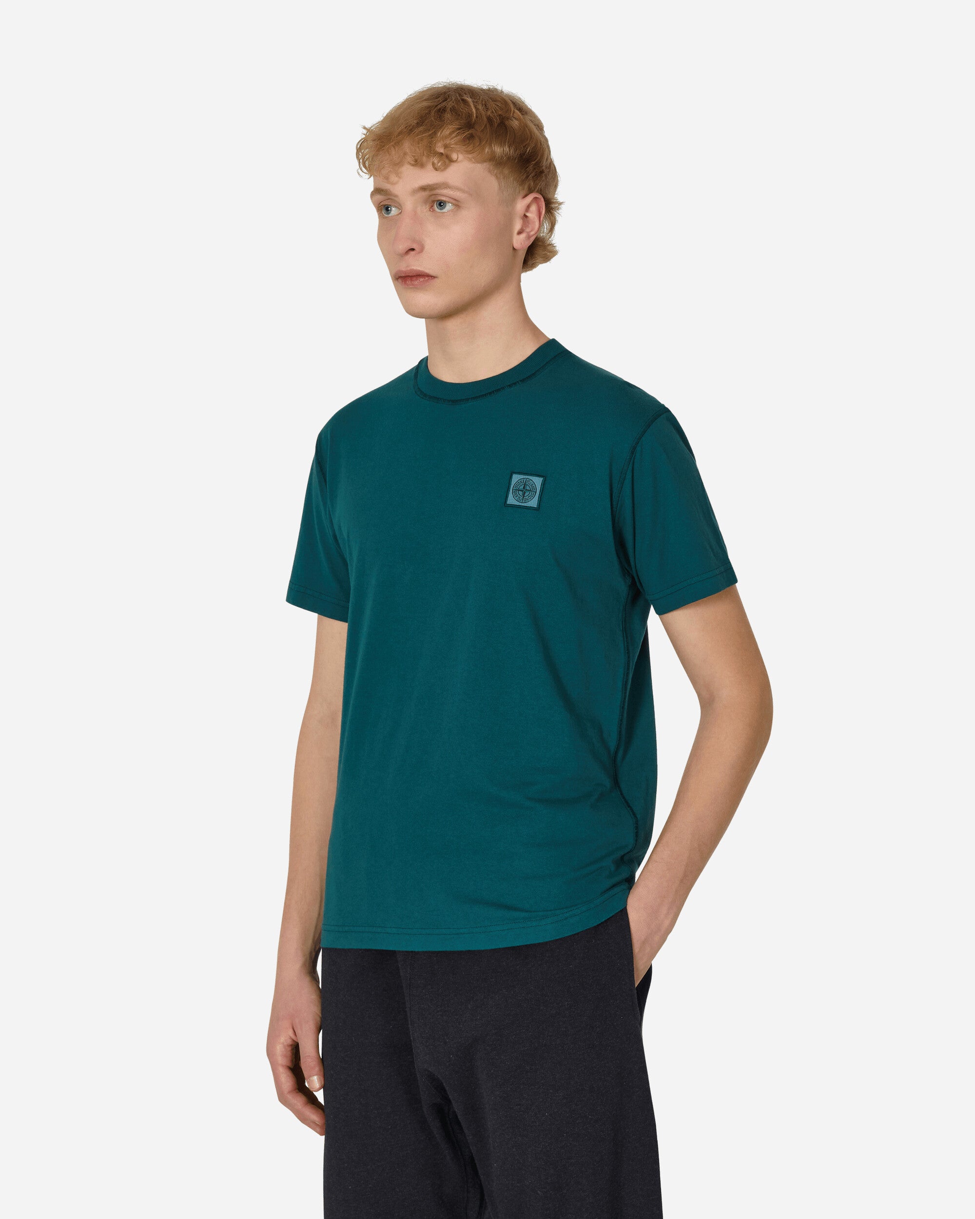Stone Island T-Shirt Verde Bottiglia T-Shirts Shortsleeve MO101523757 V0053