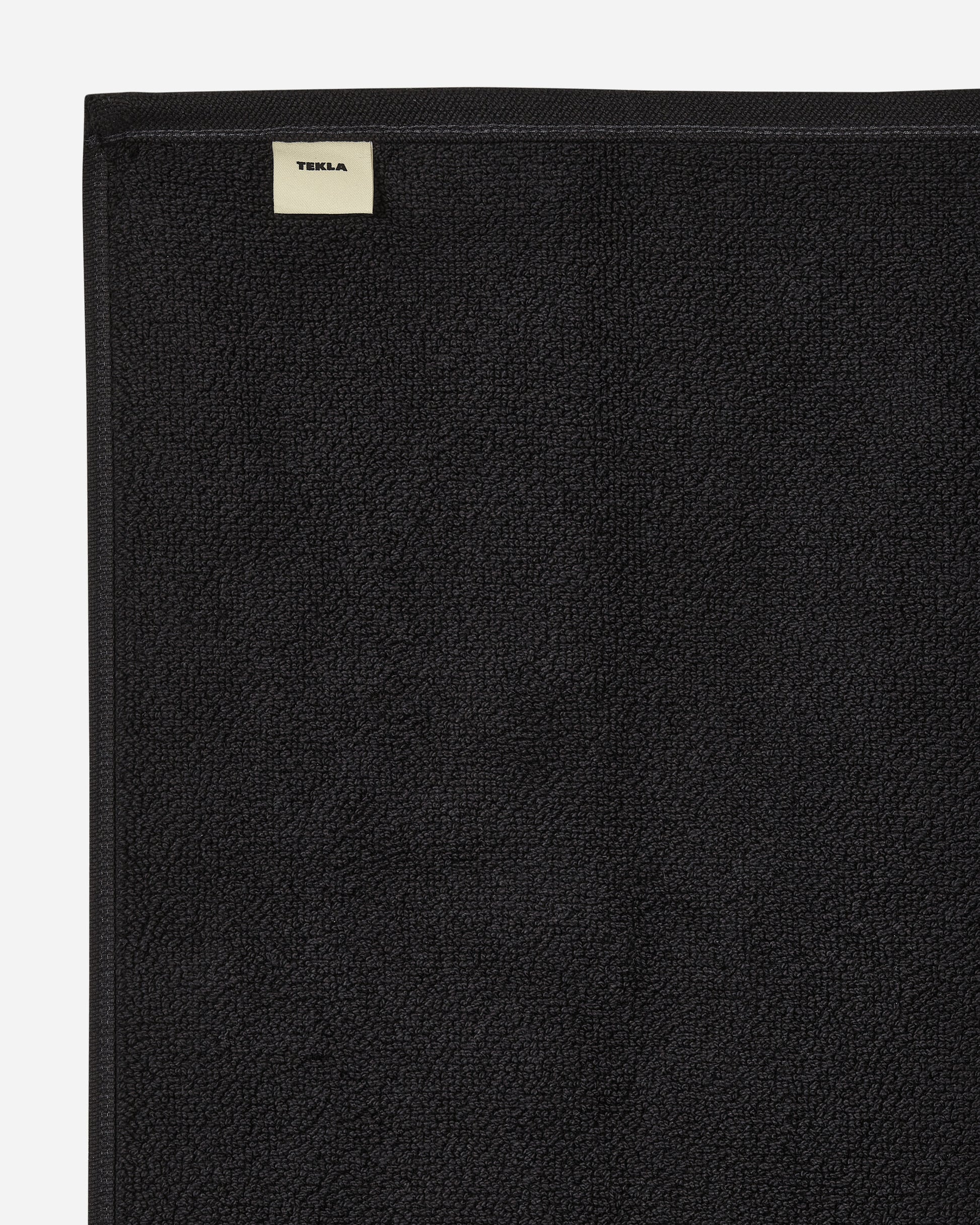 Tekla Bath Mat - Solid Black Textile Bath Towels BM-BL-70x50 BLST