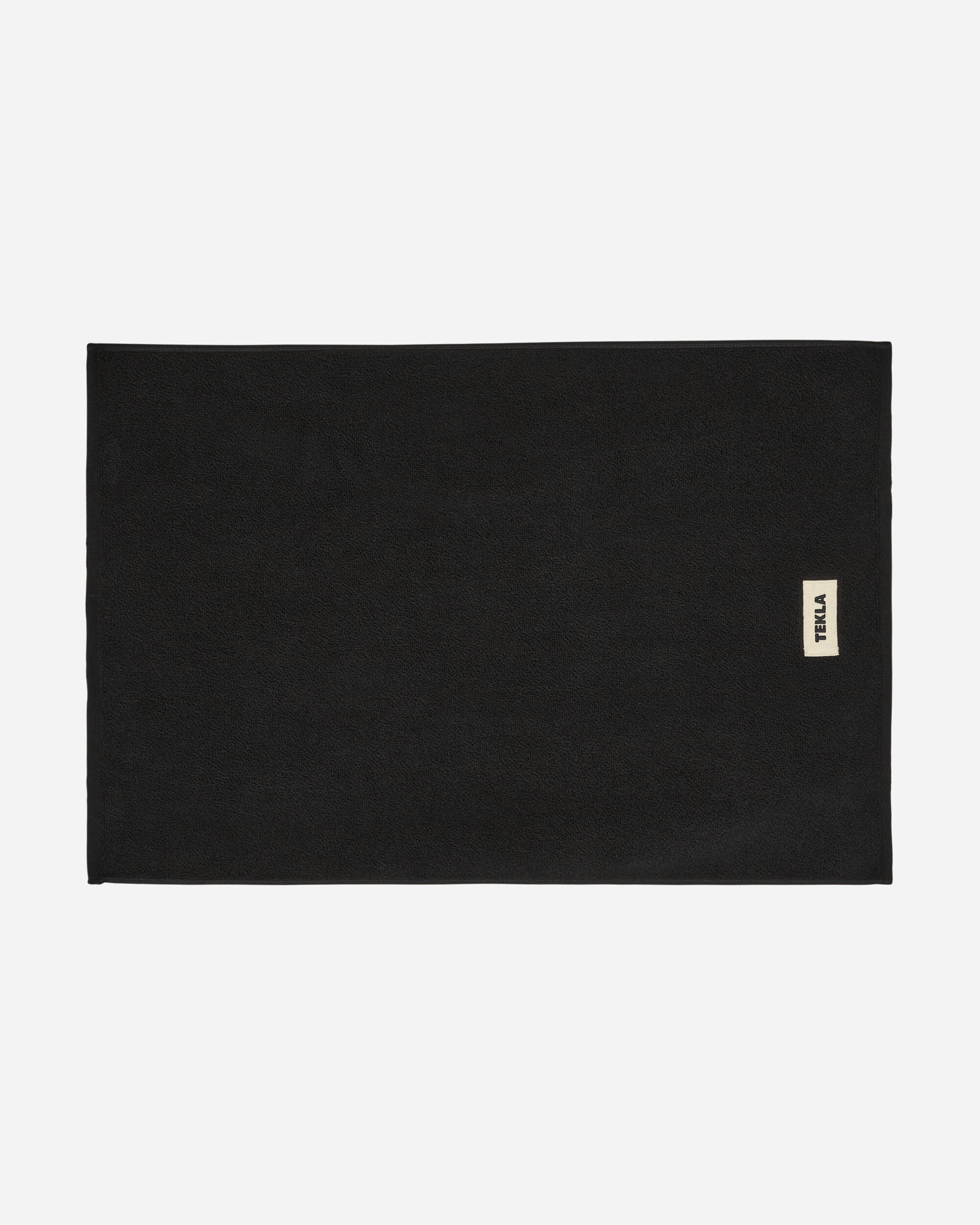 Tekla Bath Mat - Solid Black Textile Bath Towels BM-BL-70x50 BLST