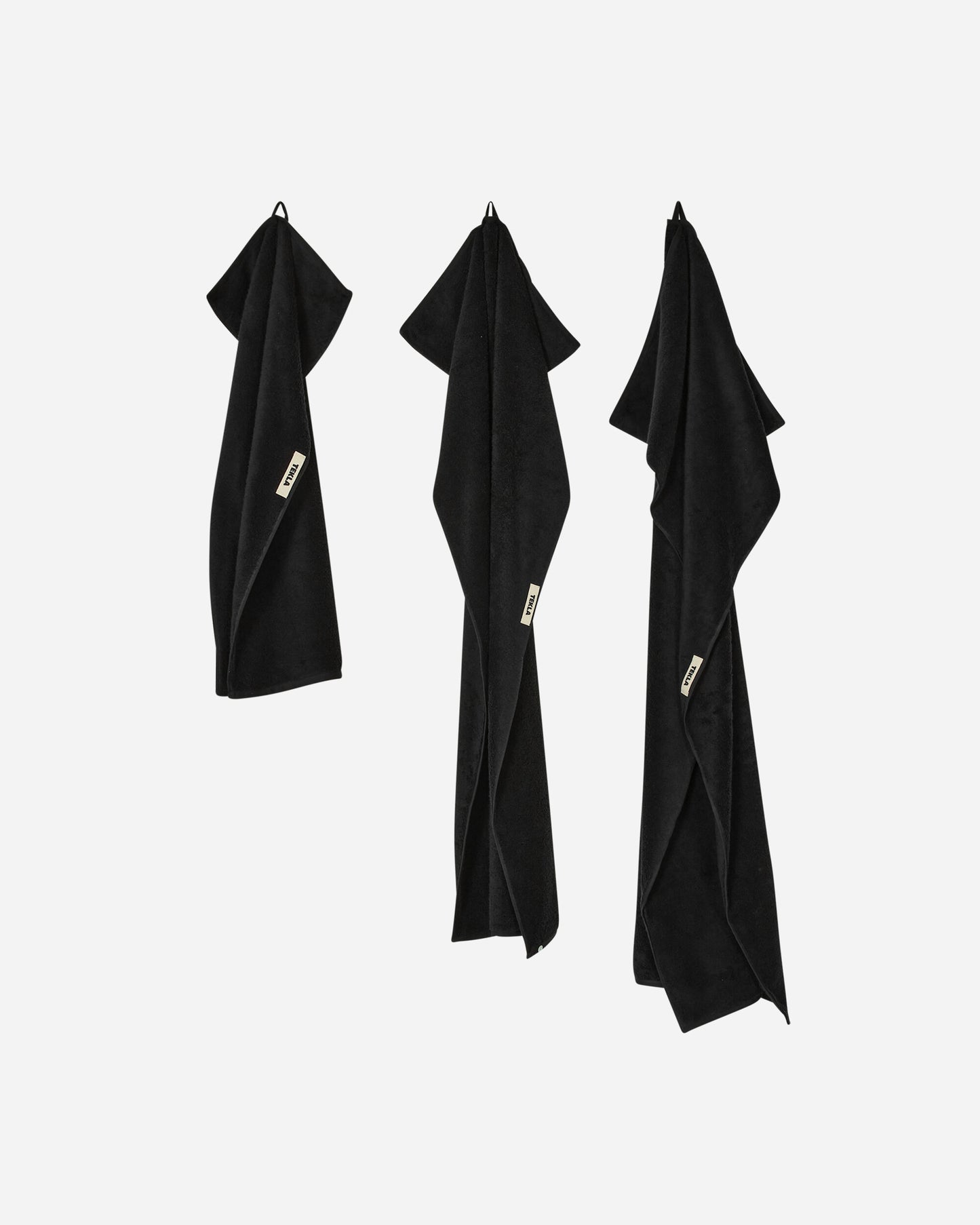 Tekla Bath Sheet Black Textile Bath Towels TT-BL-100x150 BLST