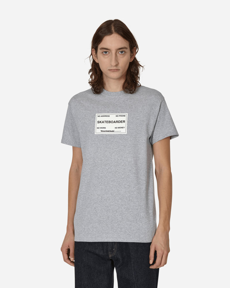 Youth Club Business Card T-Shirt Grey Melange T-Shirts Shortsleeve BUSINESSSST 001