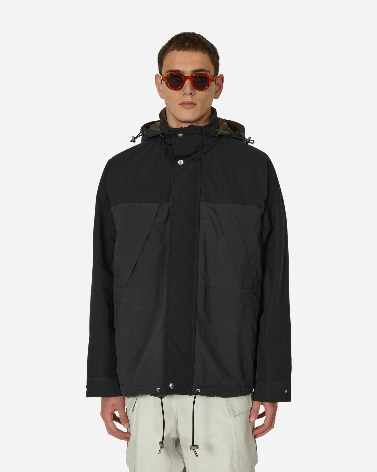 sacai Matte Taffeta Reversible Blouson Black Coats and Jackets Down Jackets 23-03139M 001